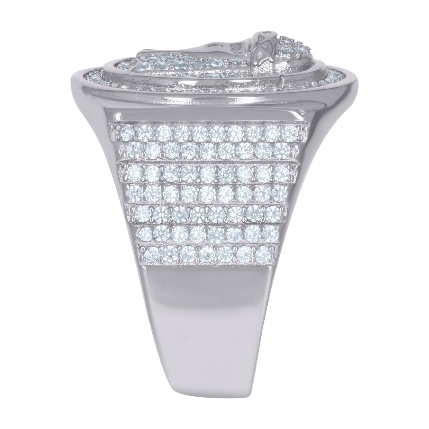 925 Sterling Silver Mens Ring Sz-9