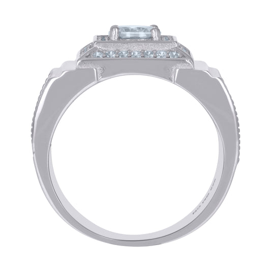 925 Sterling Silver Mens Ring Sz-9