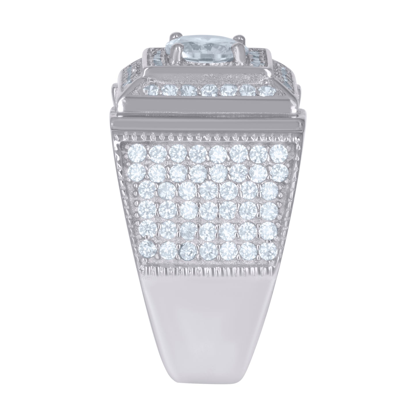 925 Sterling Silver Mens Ring Sz-9