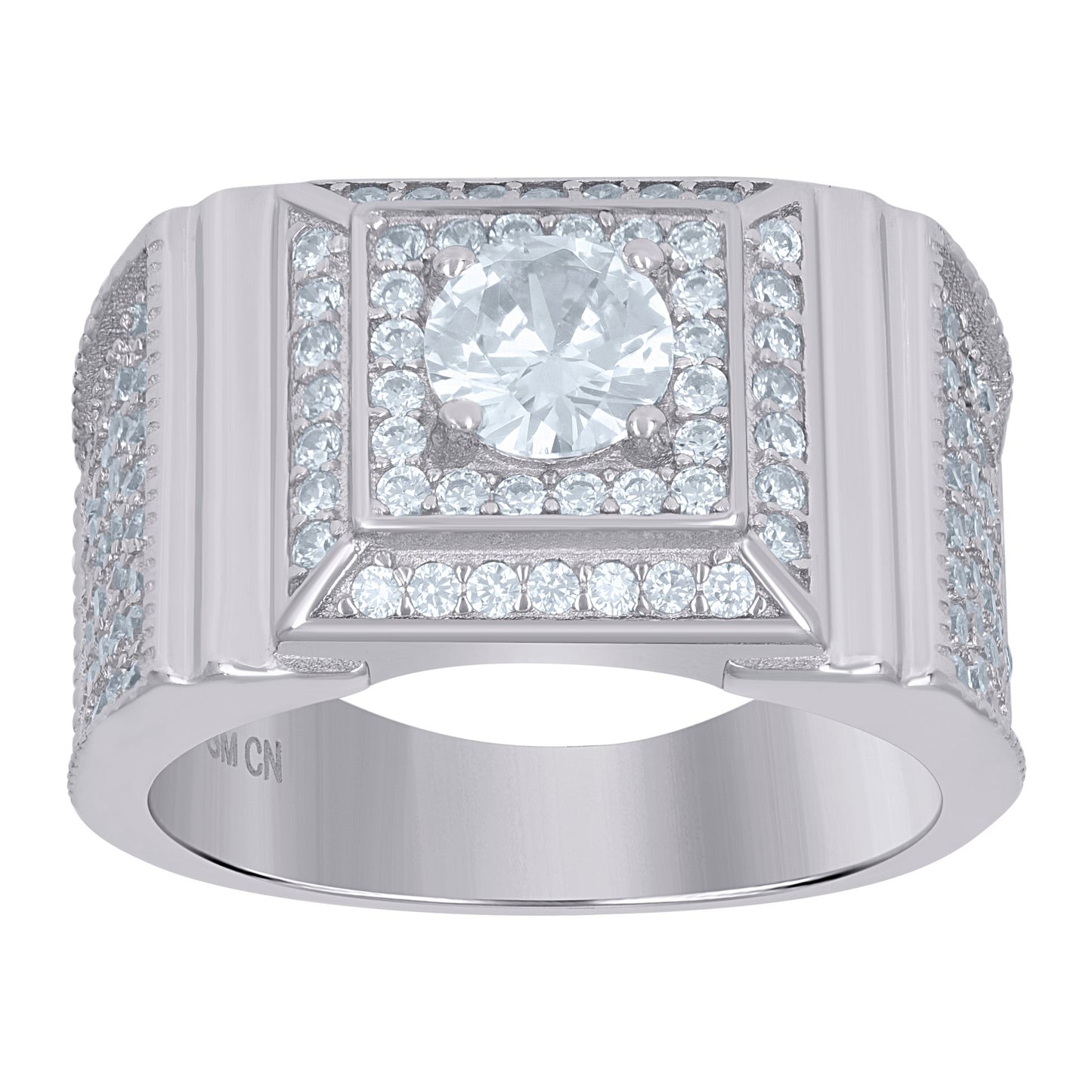 925 Sterling Silver Mens Ring Sz-9