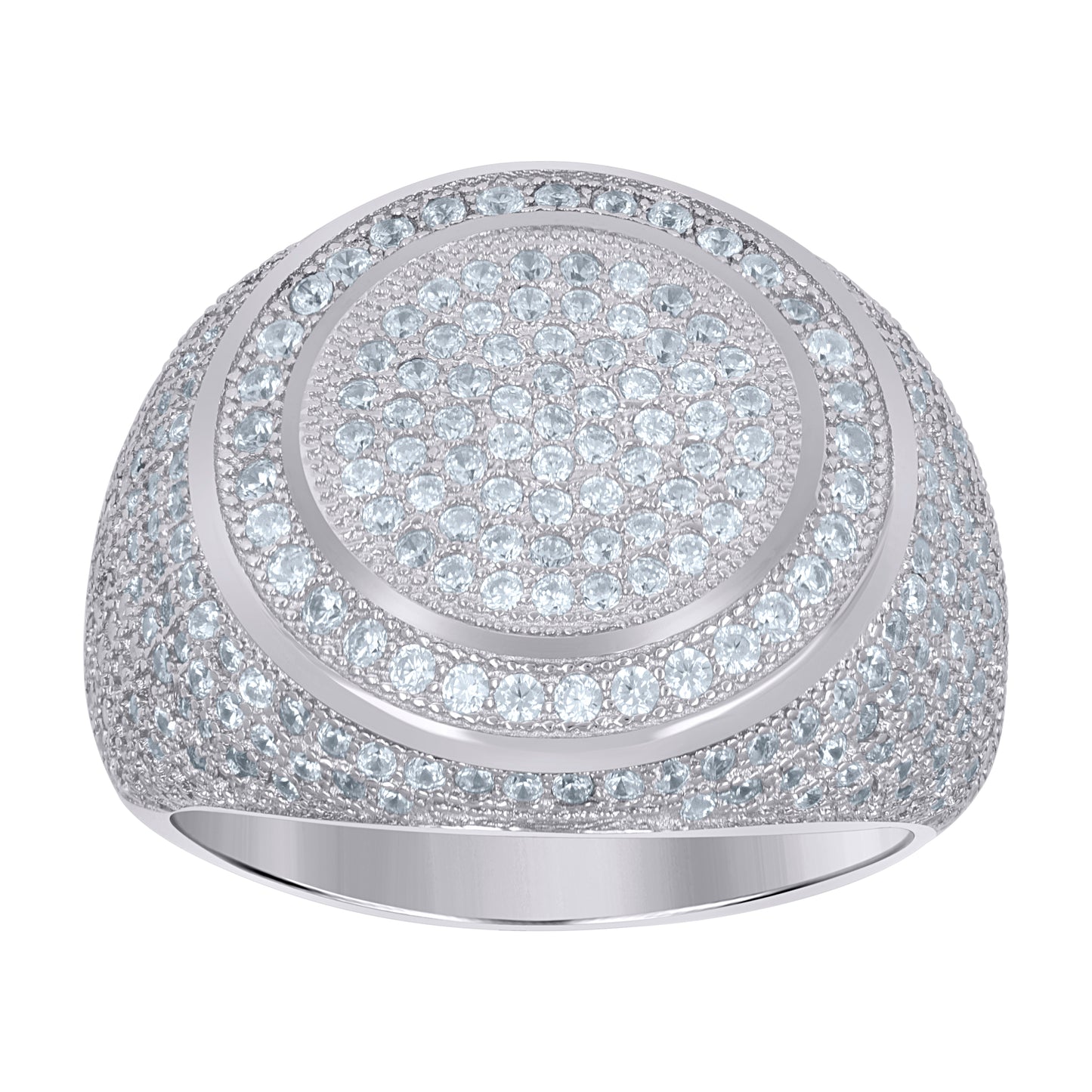 925 Sterling Silver Mens Ring Sz-9