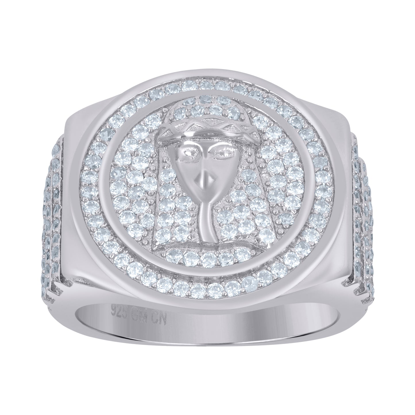 925 Sterling Silver Mens Ring Sz-9