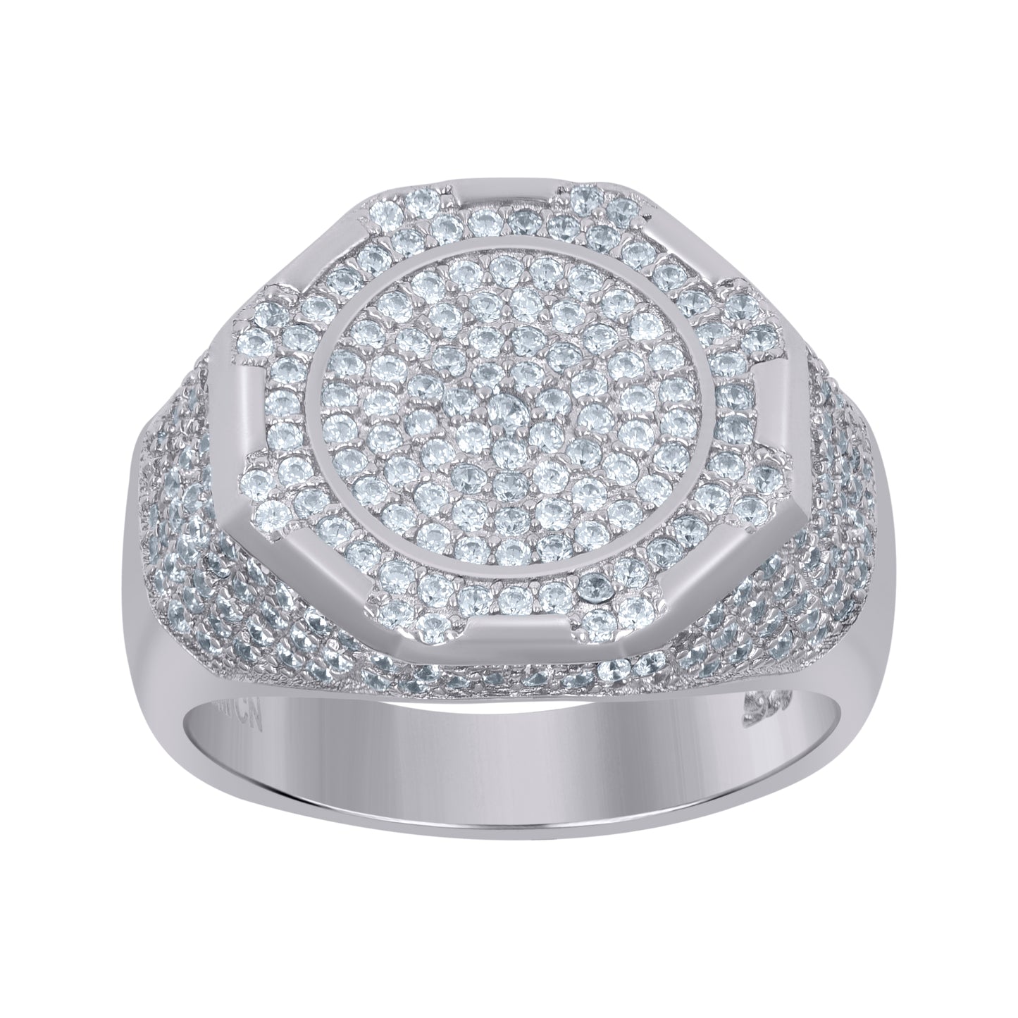 925 Sterling Silver Mens Ring Sz-9