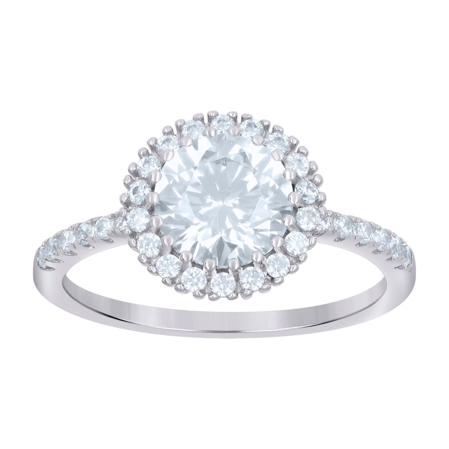 925 Sterling Silver Cz Ring S5