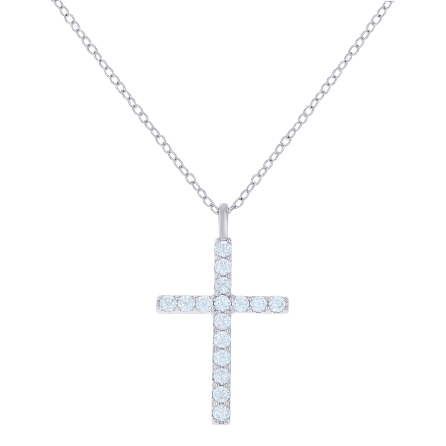 925 Sterling Silver Cz Necklace