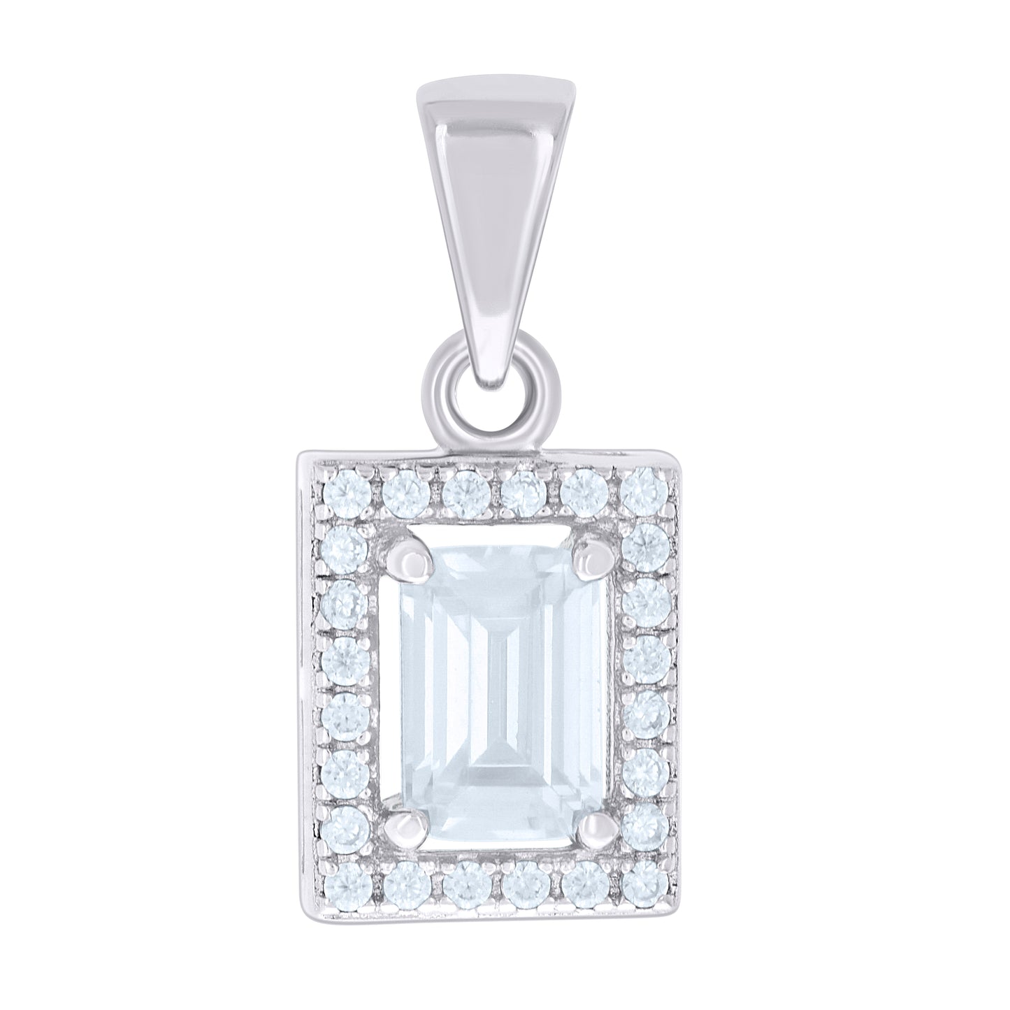 925 Sterling Silver Cz Pendant