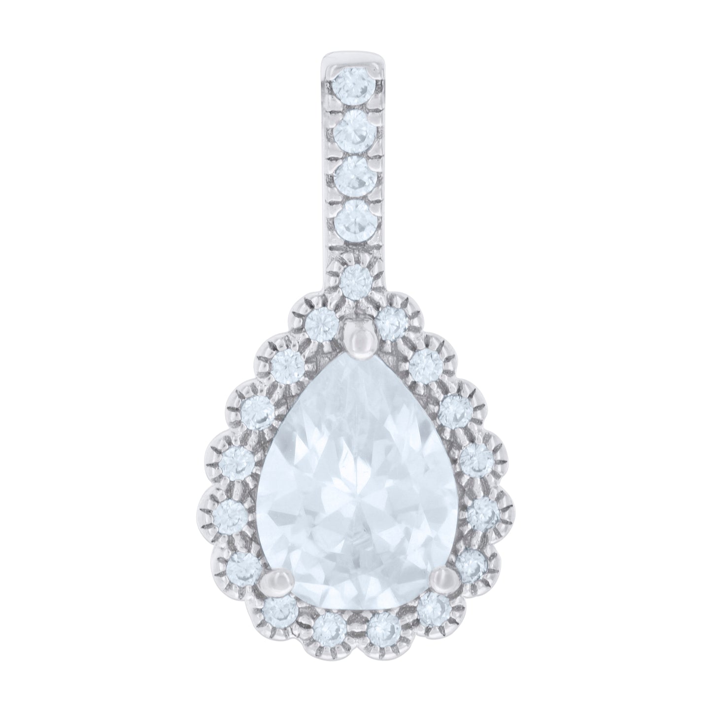 925 Sterling Silver Cz Pendant