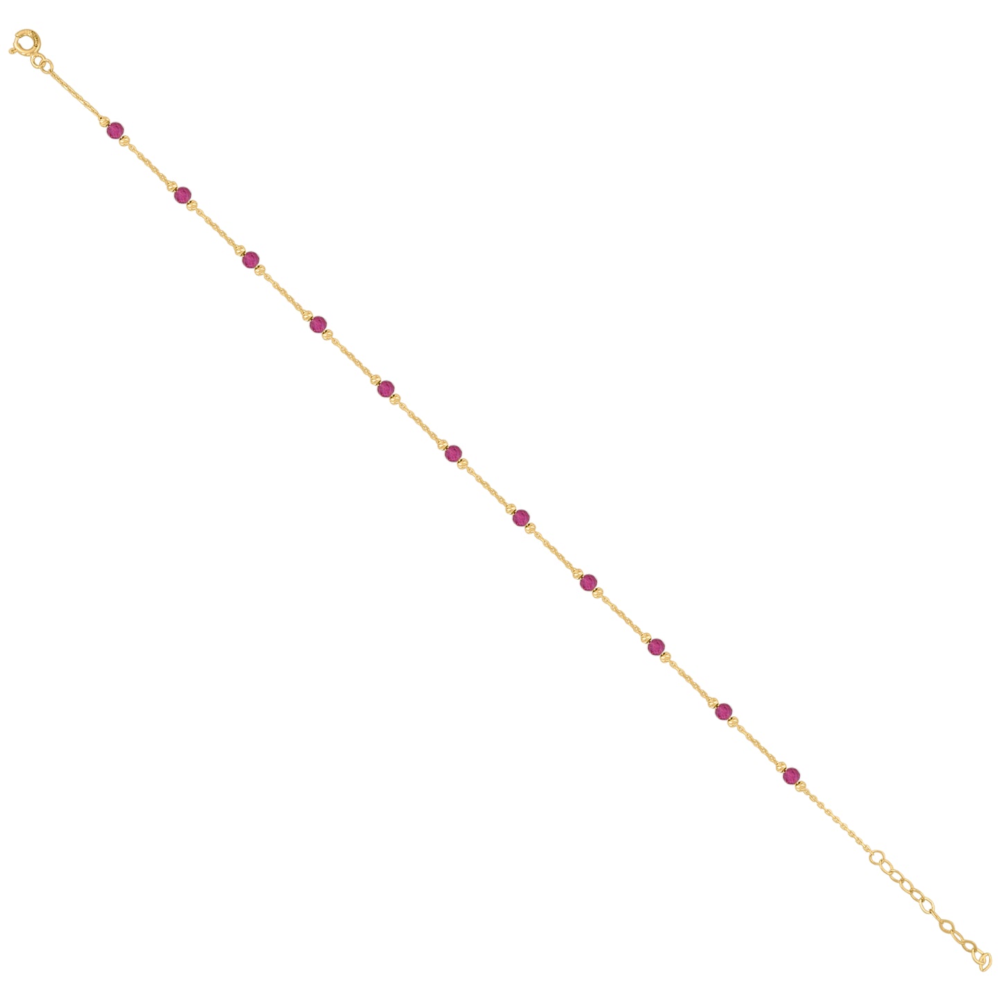 14Kt Gold Anklet 10"