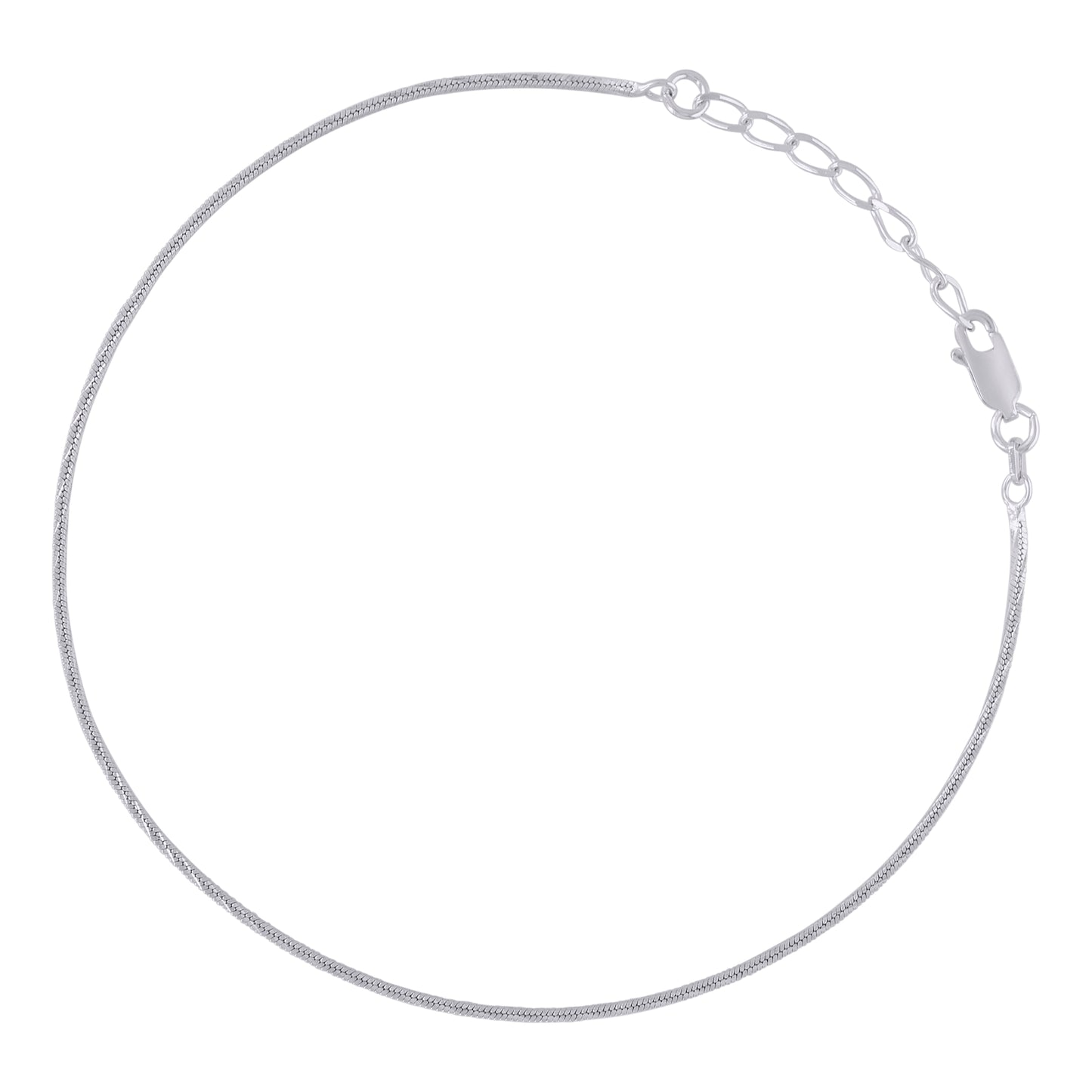 925 Sterling Silver 025 Fancy 4 Lati Snake 9+1" An