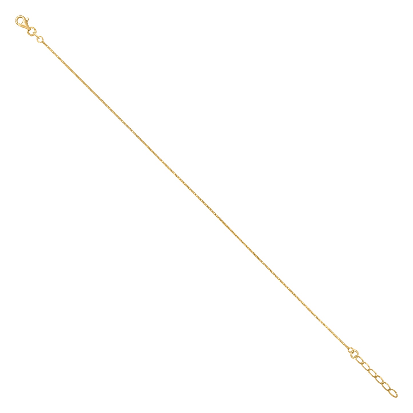 925 Sterling Silver Anklet 020 9+1'