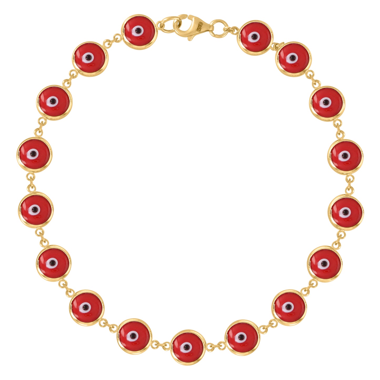 10Kt Gold Bracelet 6mm-8"