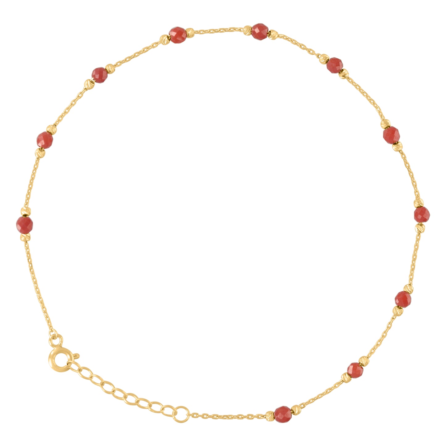 10Kt Gold Anklet 10"