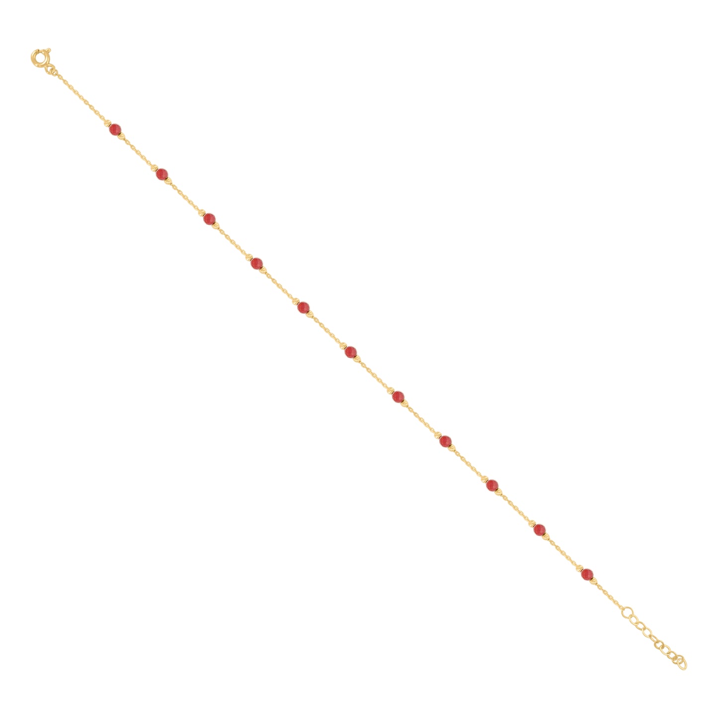 10Kt Gold Anklet 10"