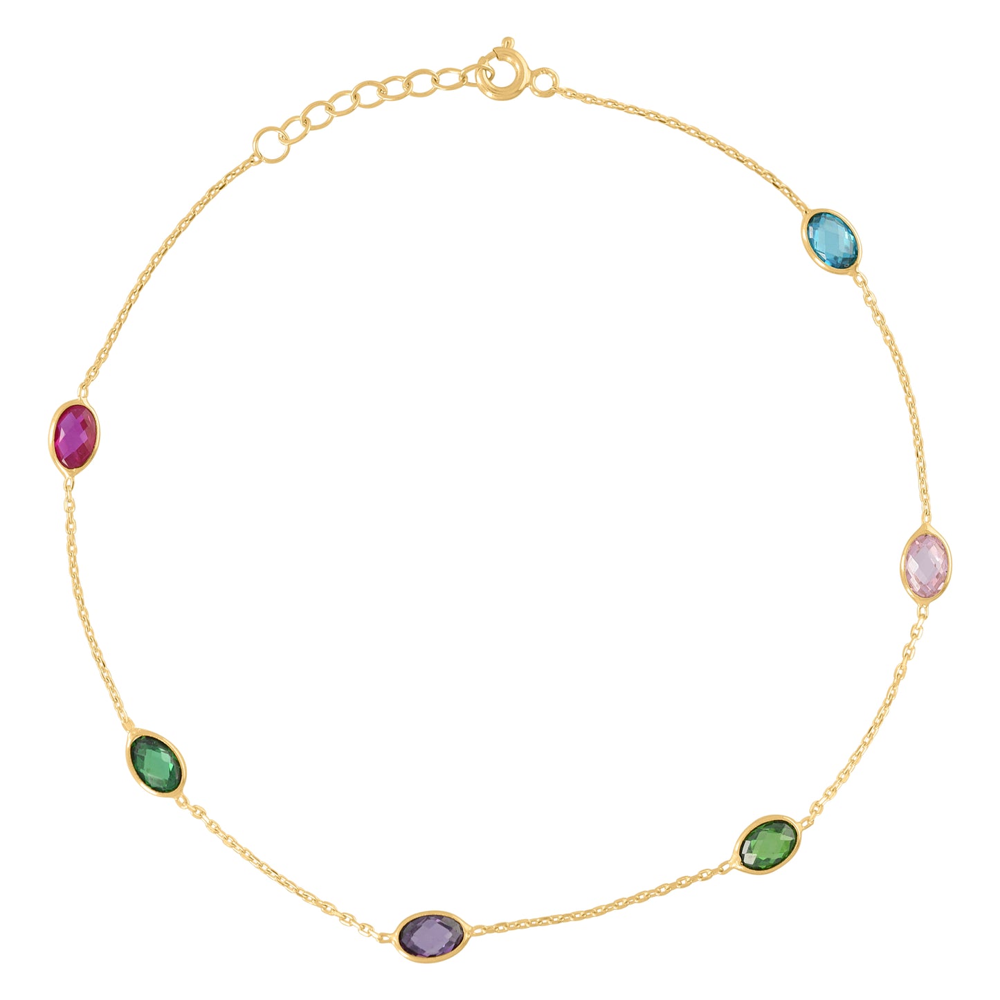 10Kt Gold Anklet 10"