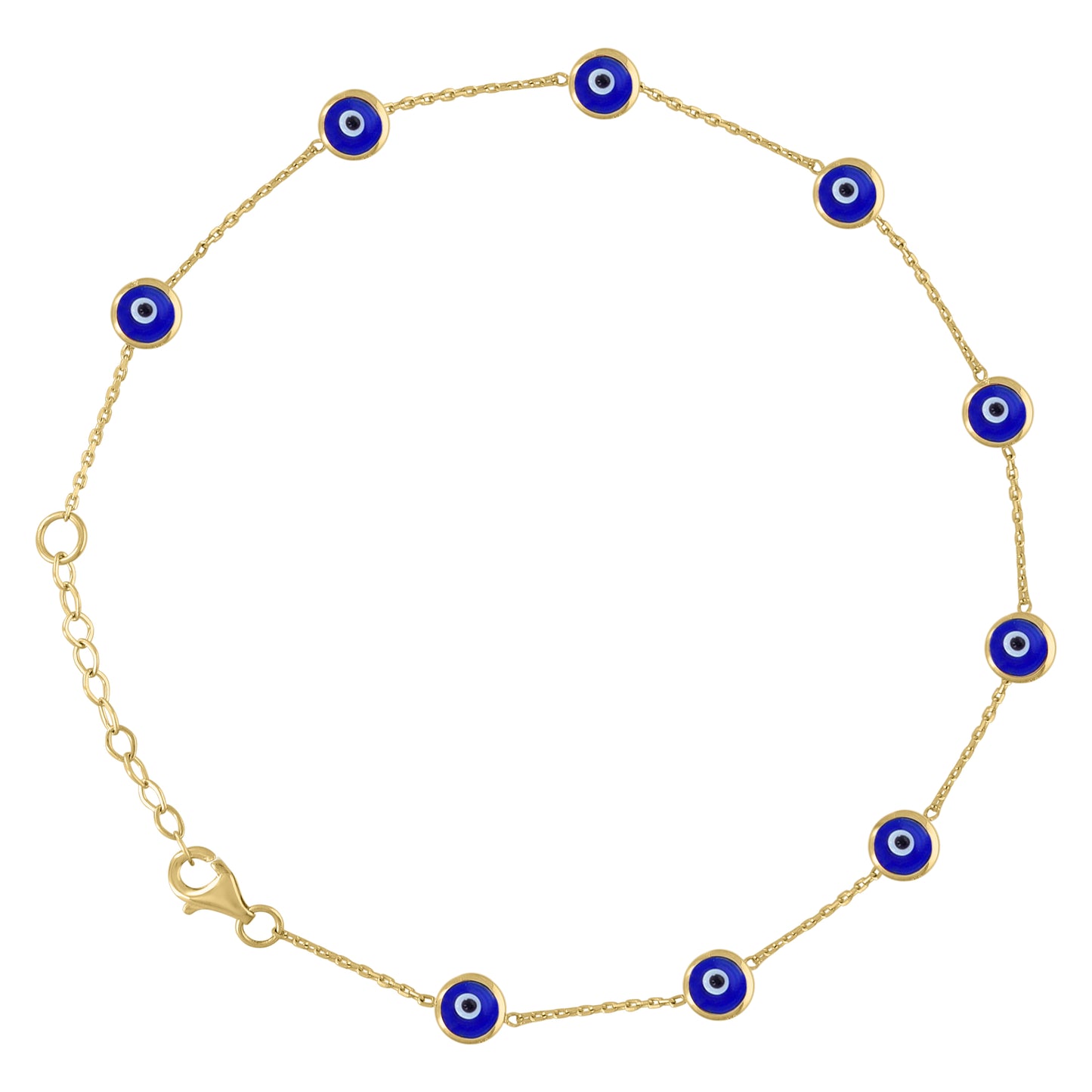 10Kt Gold Anklet 10"