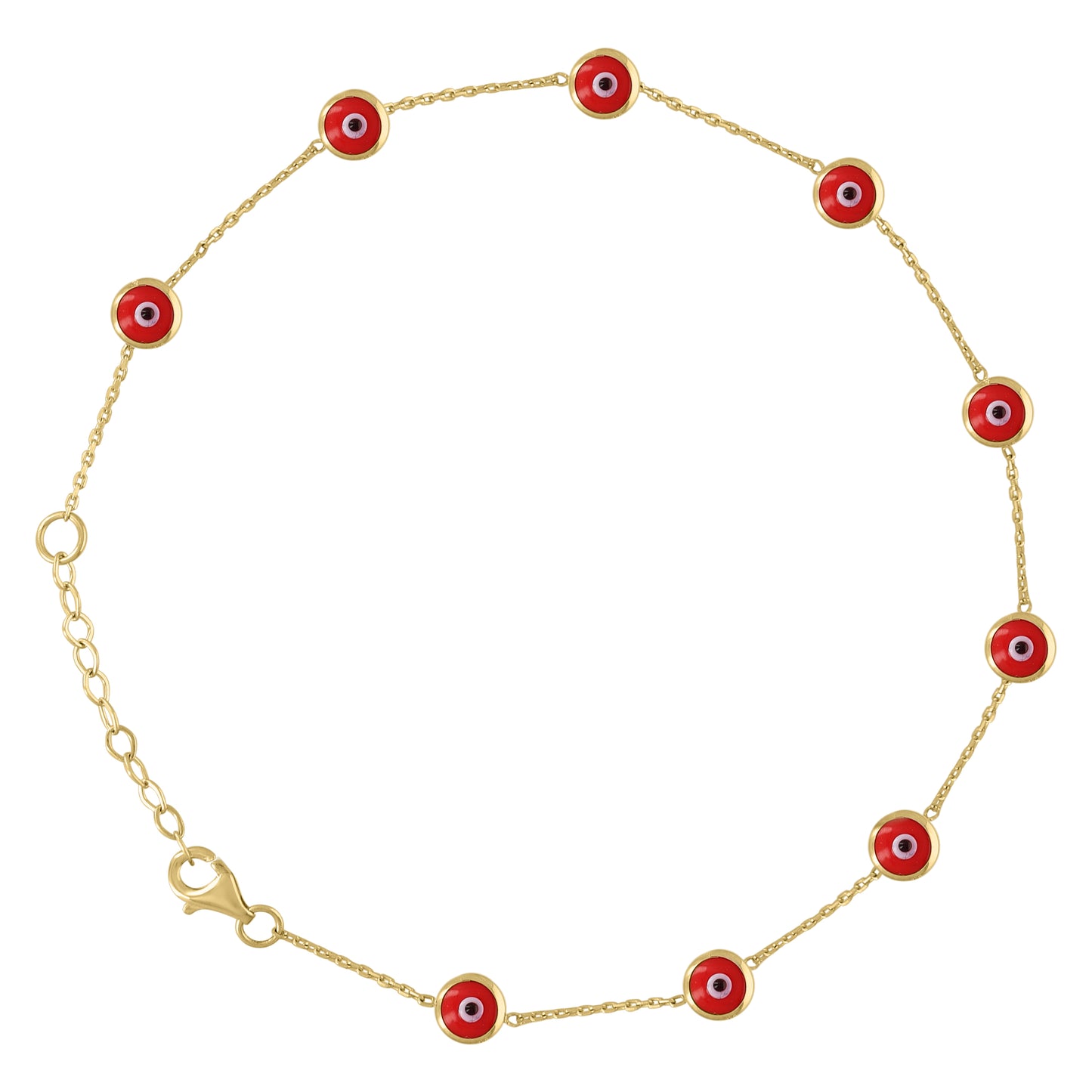 10Kt Gold Anklet 10"