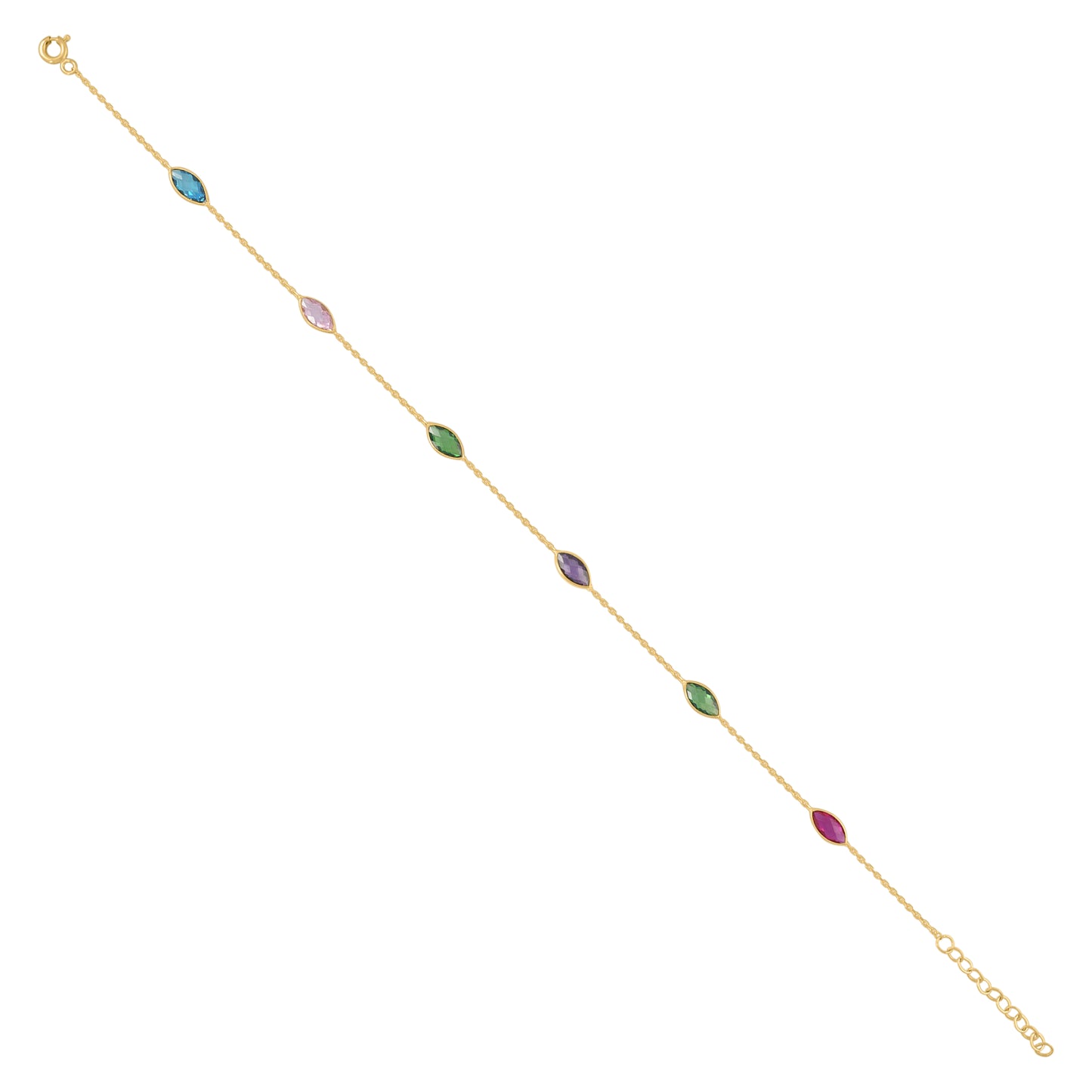 10Kt Gold Anklet 10"
