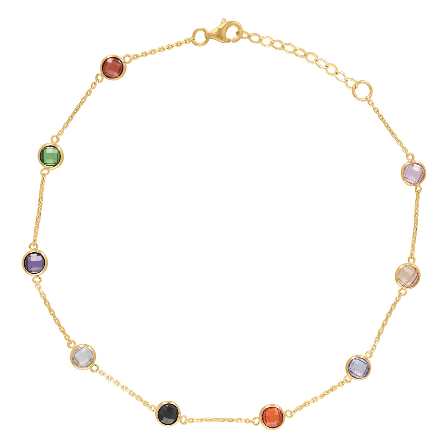10Kt Gold Anklet 10"