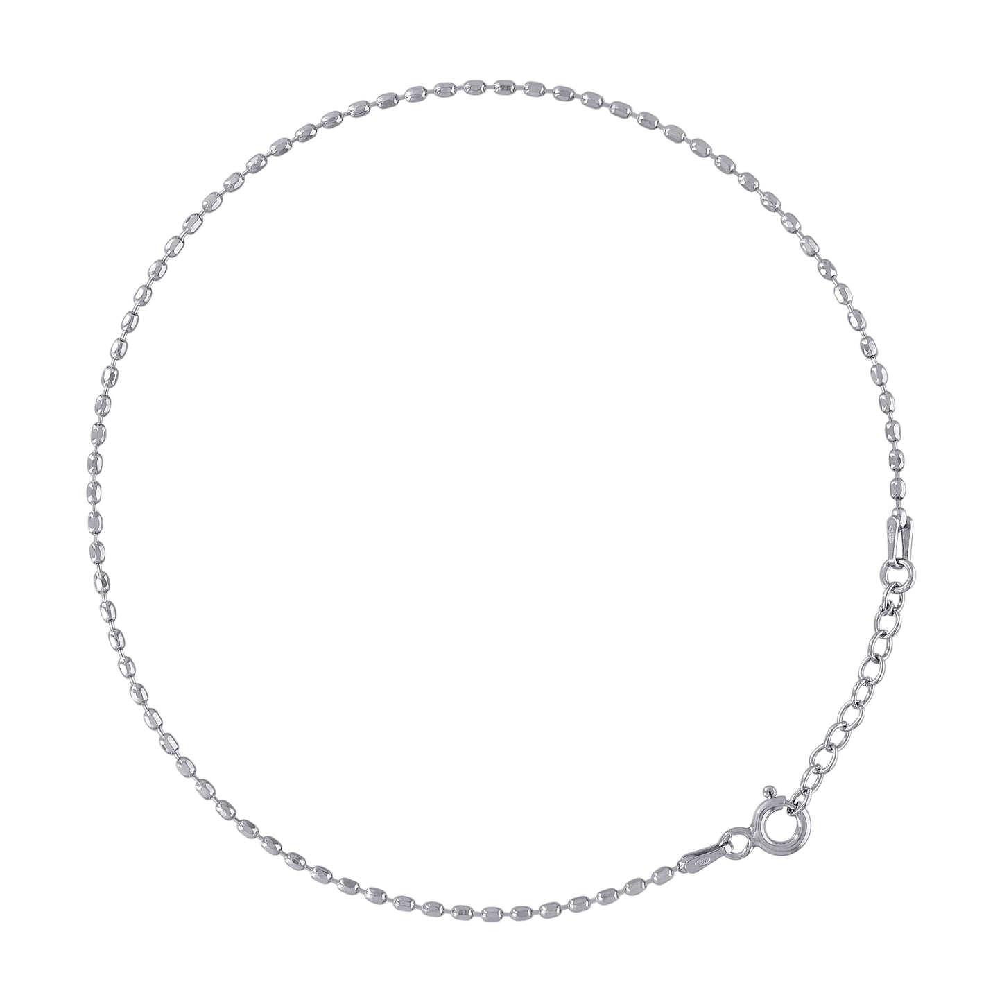 925 Sterling Silver Fancy Chain 135 Rhodium Plated