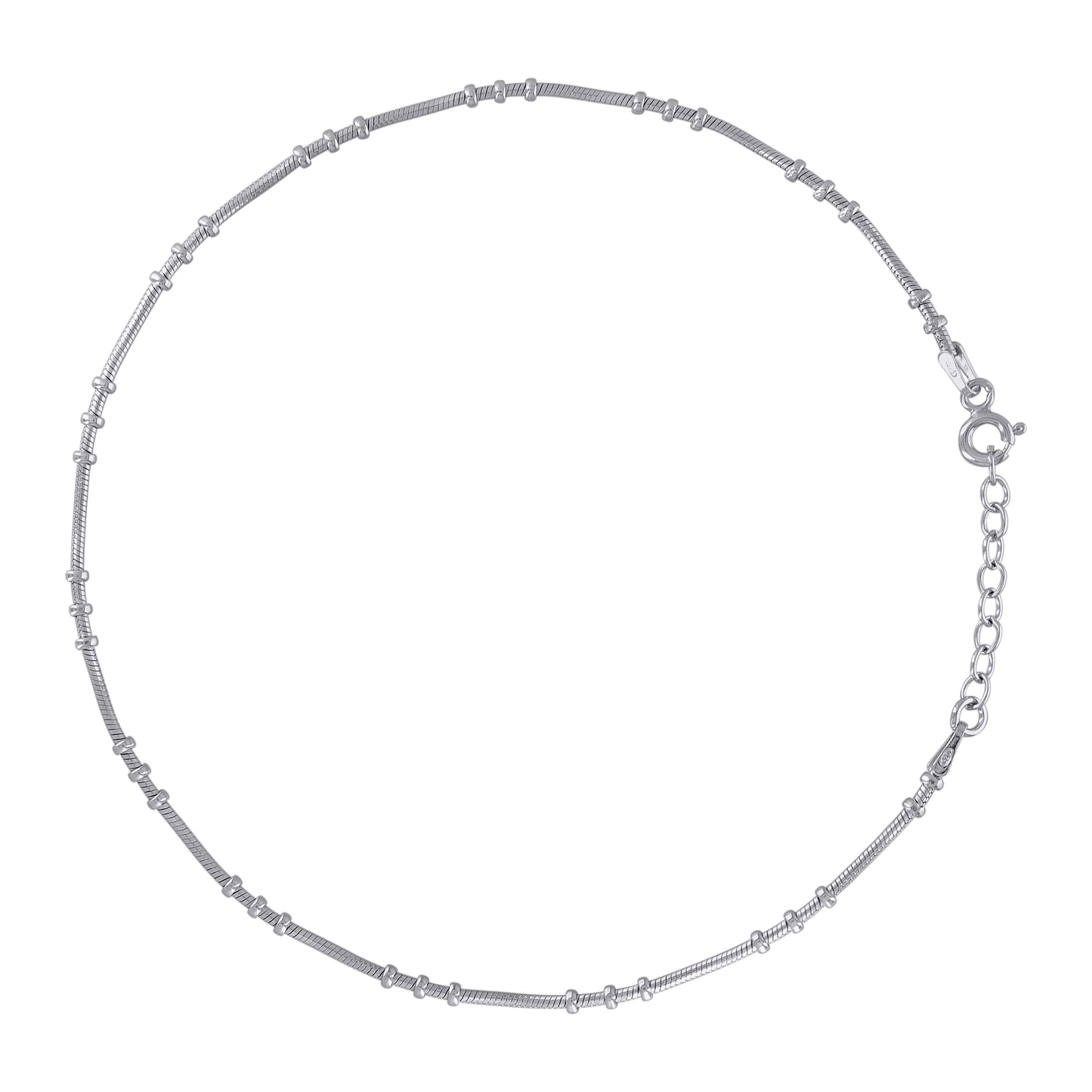 925 Sterling Silver 030 Fancy Chain Rhodium Plated