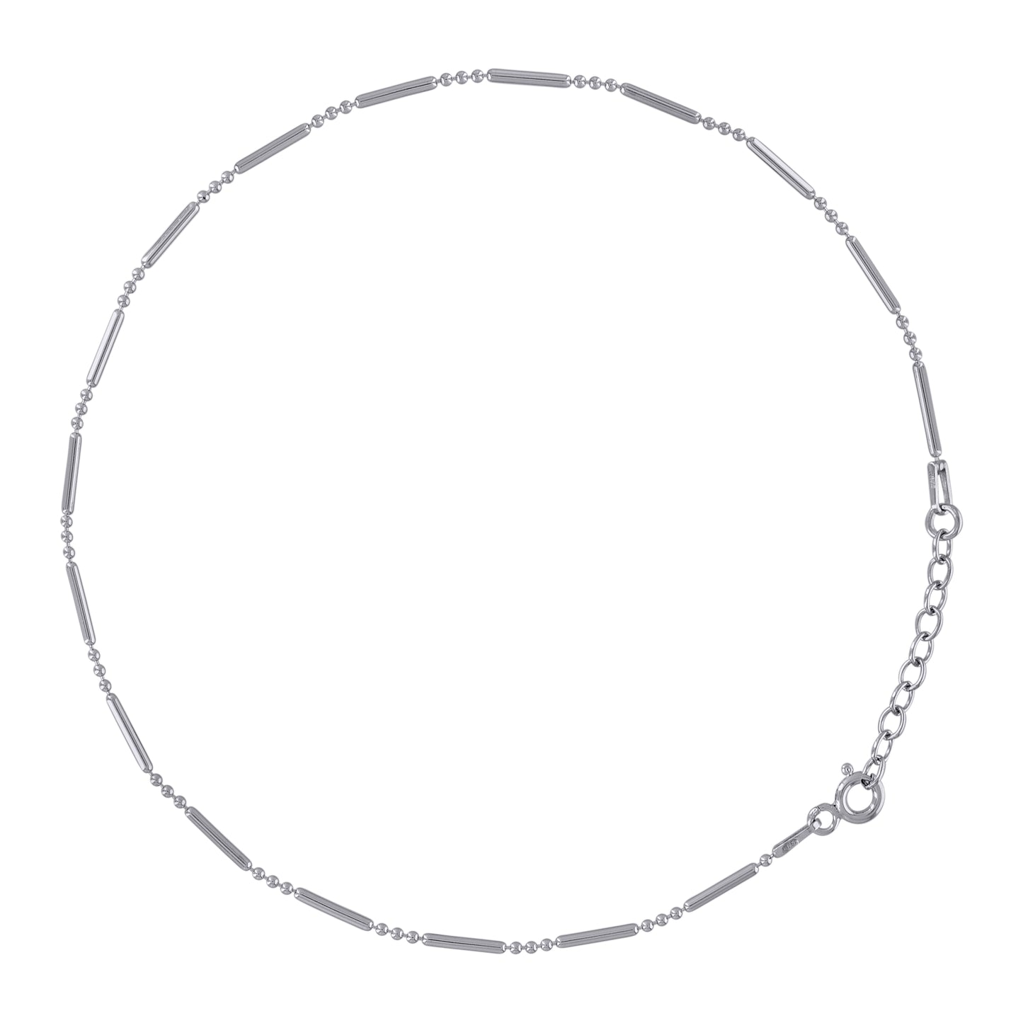 925 Sterling Silver 120 Fancy Chain Rhodium Plated