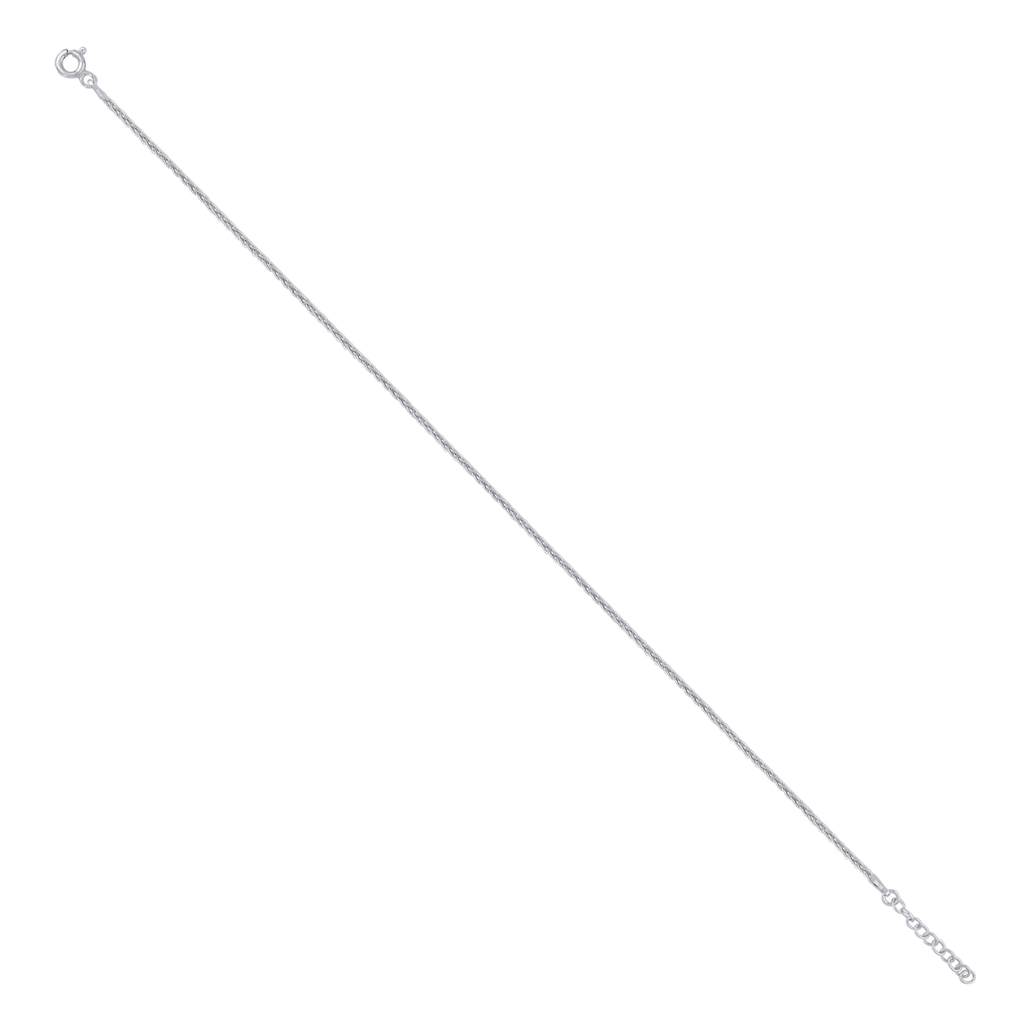 925 Sterling Silver 045 Fancy Chain Rhodium Plated