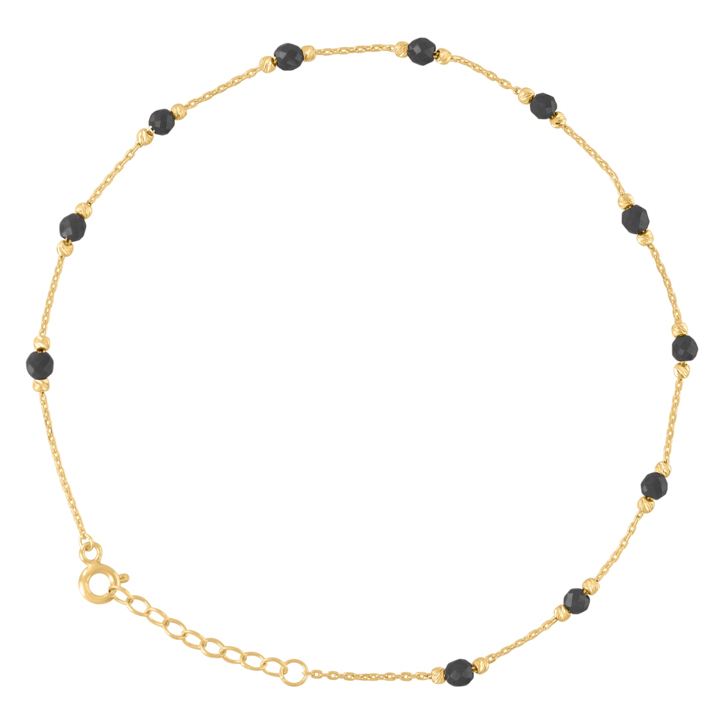 14Kt Gold Anklet 10"