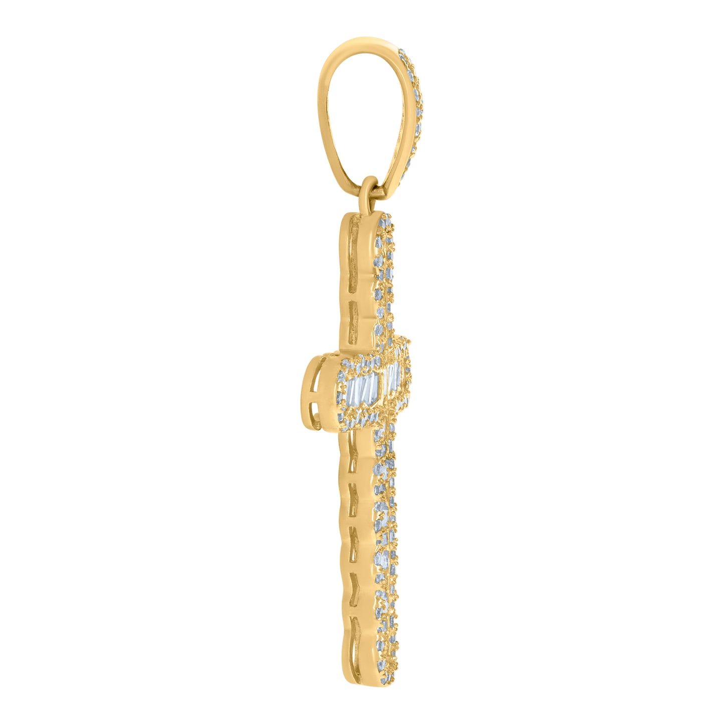 10Kt Gold Cz Pendant