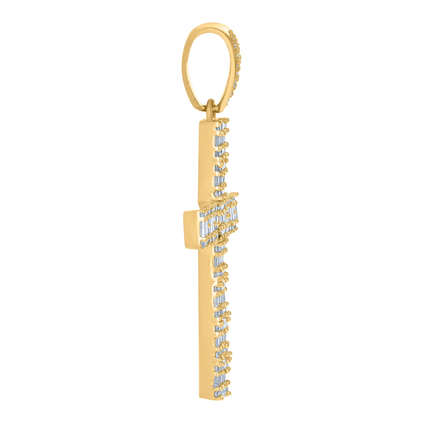 10Kt Gold Cz Pendant