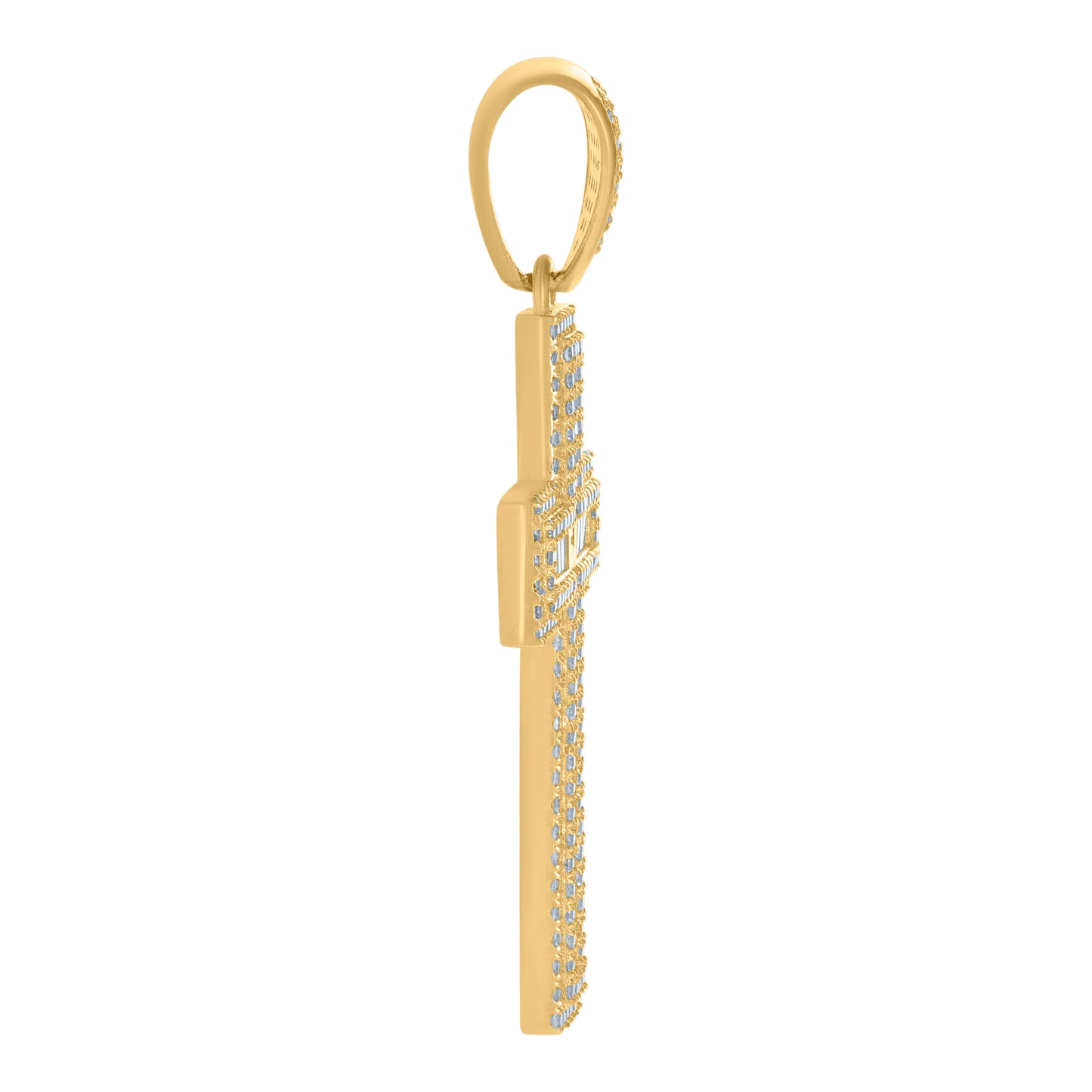 10Kt Gold Cz Pendant