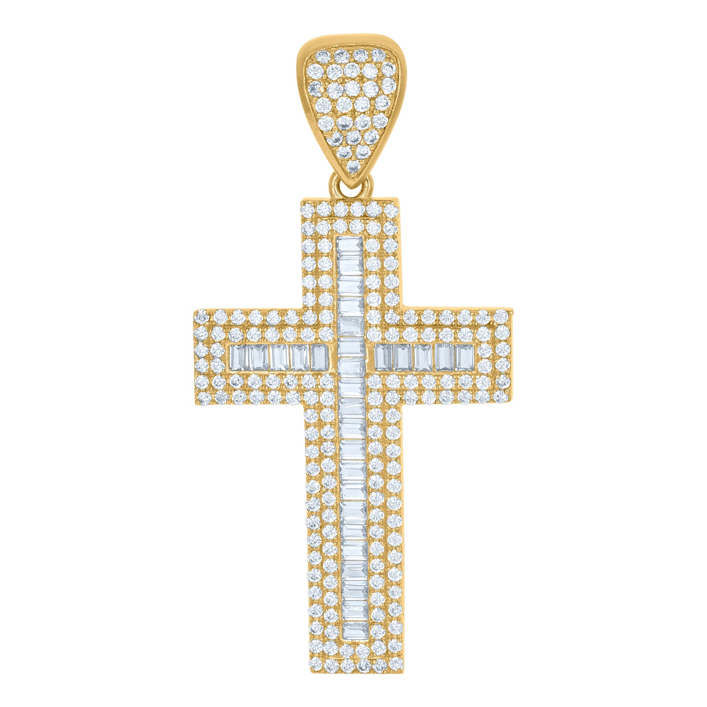 10Kt Gold Cz Pendant