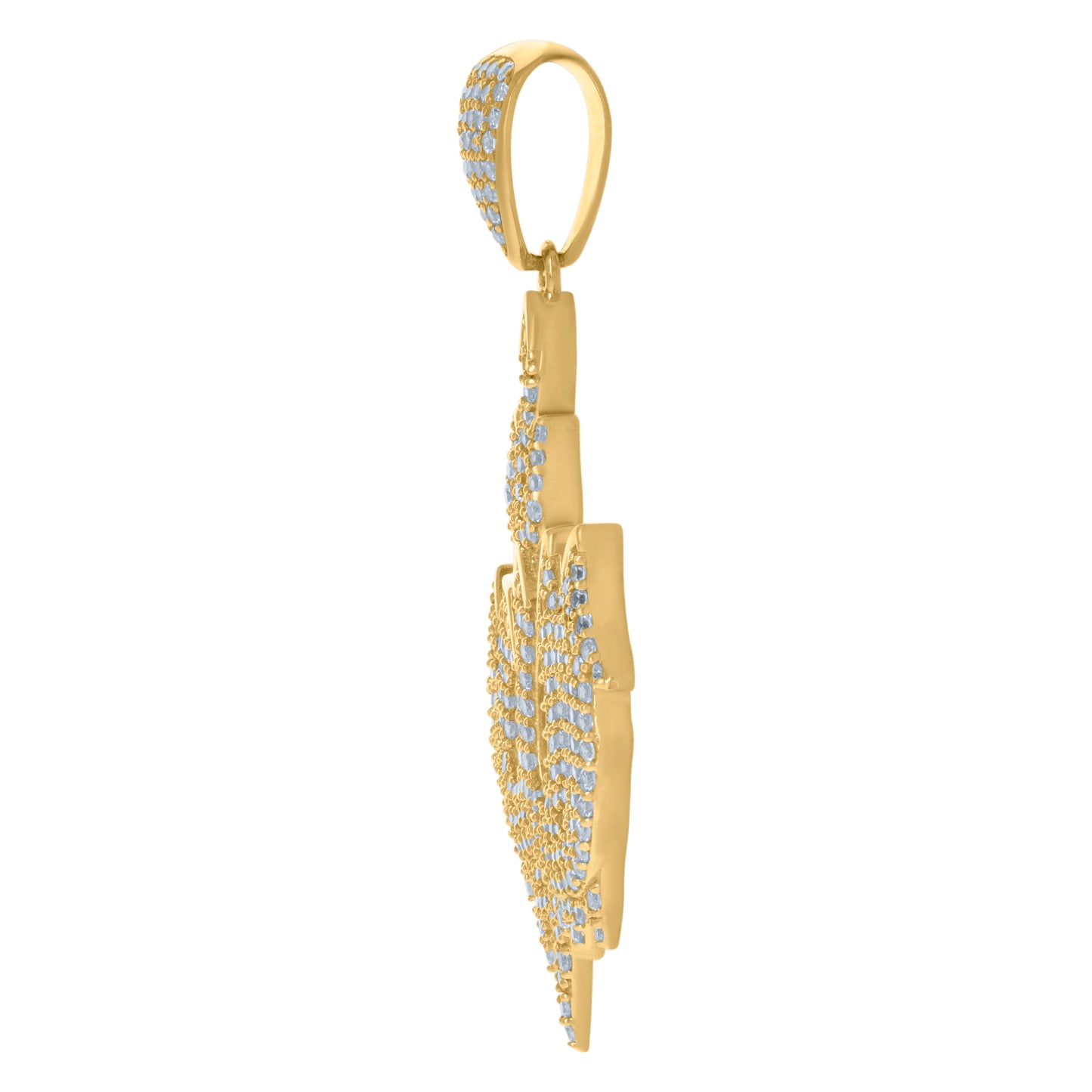10Kt Gold Cz Pendant