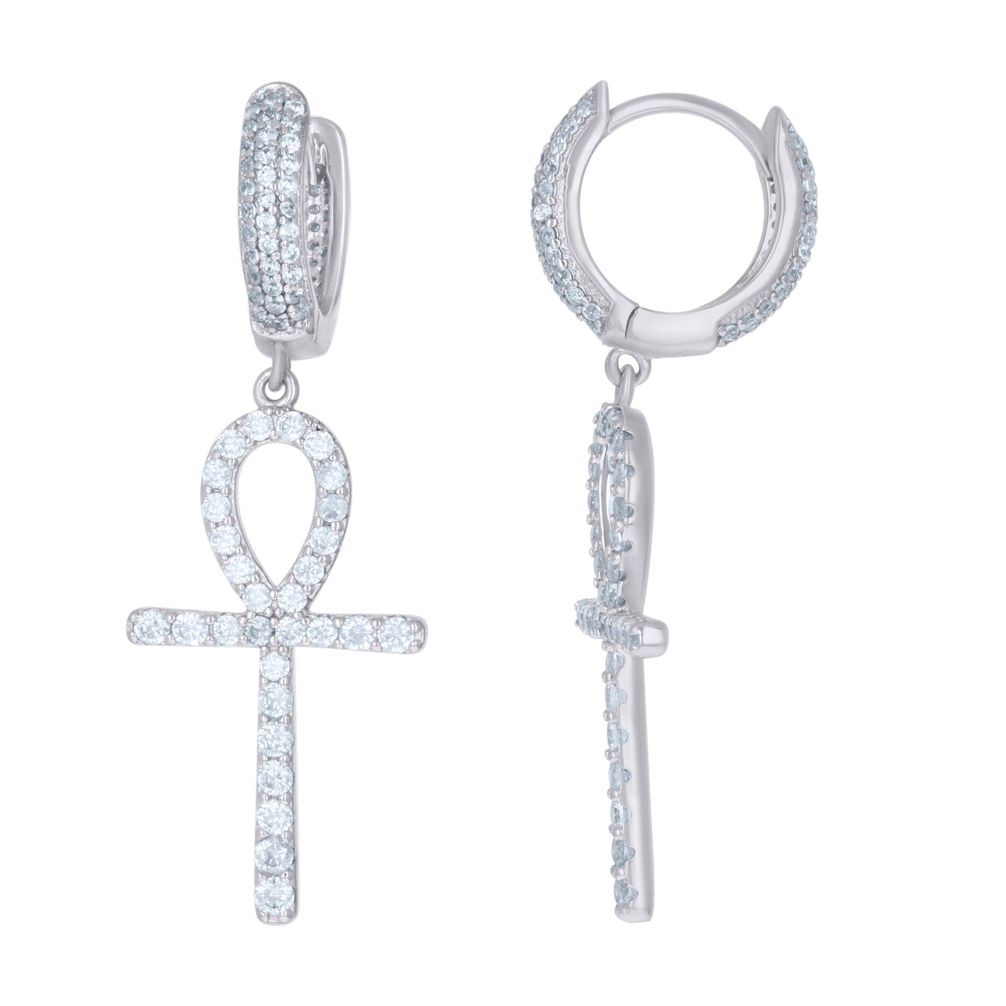 925 Sterling Silver Cz Earrings
