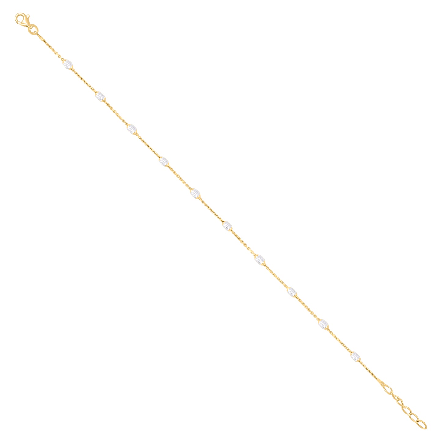 925 Sterling Silver 003 Station Oval Jianzhy Chain