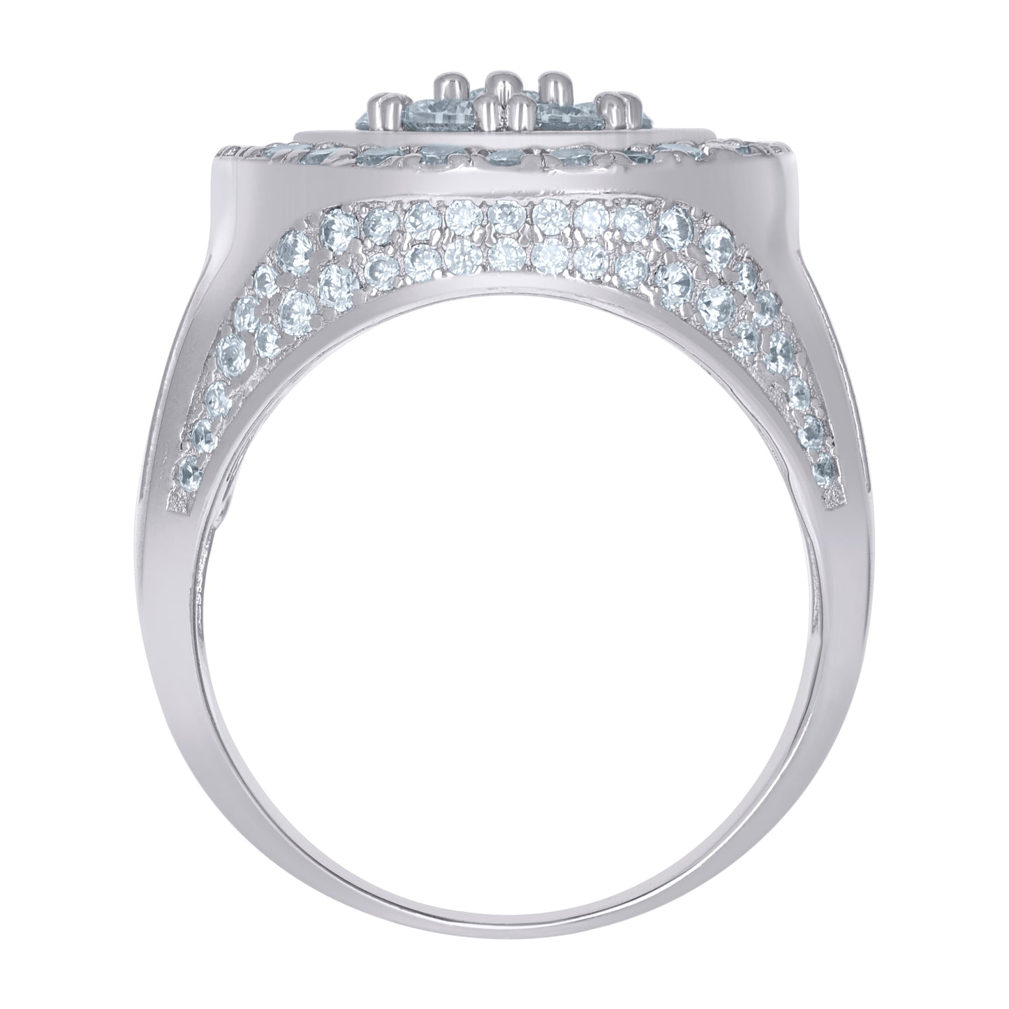 925 Sterling Silver Cz Rings Sz9