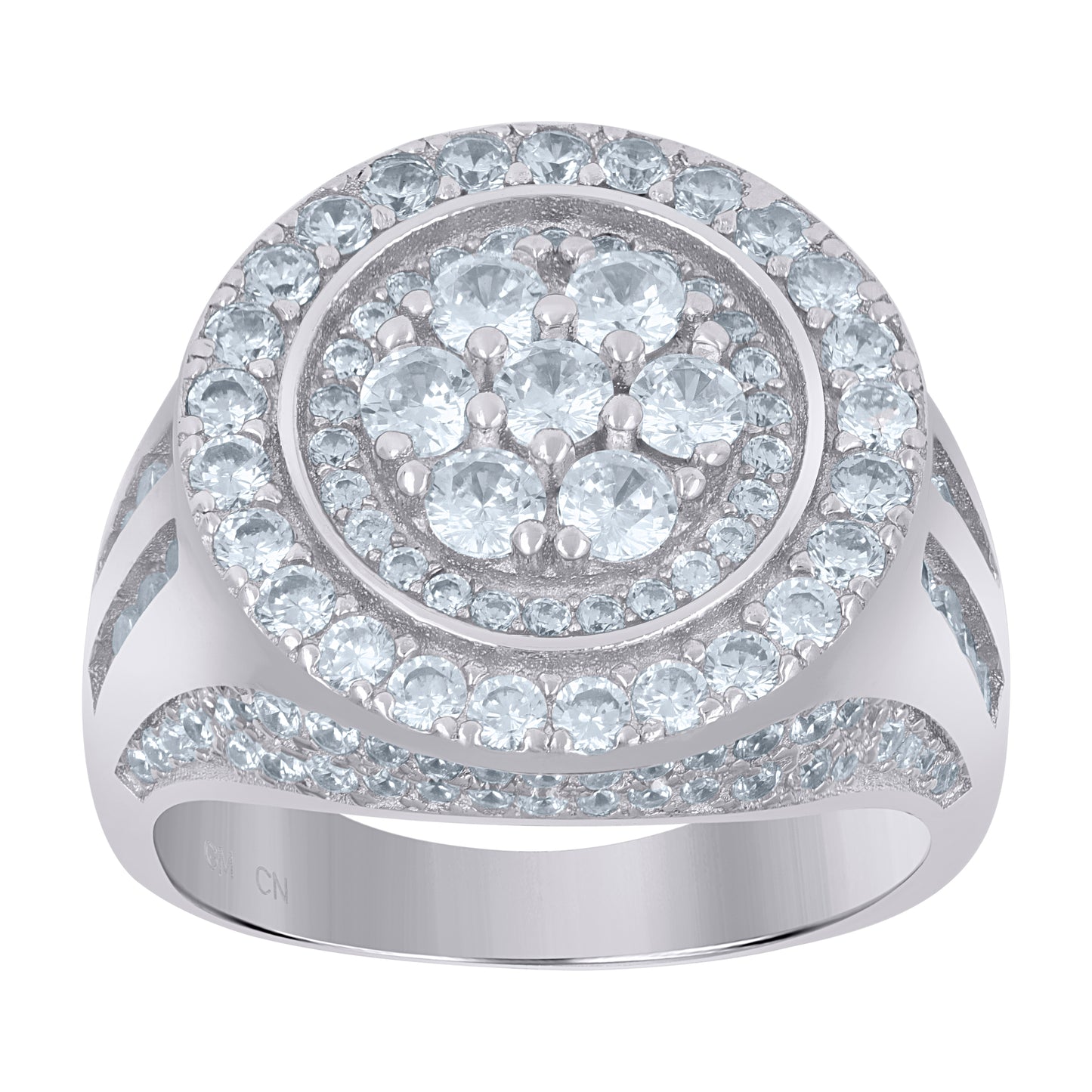 925 Sterling Silver Cz Rings Sz9