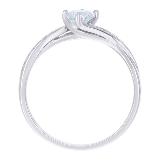 925 Sterling Silver Cz Ring S5