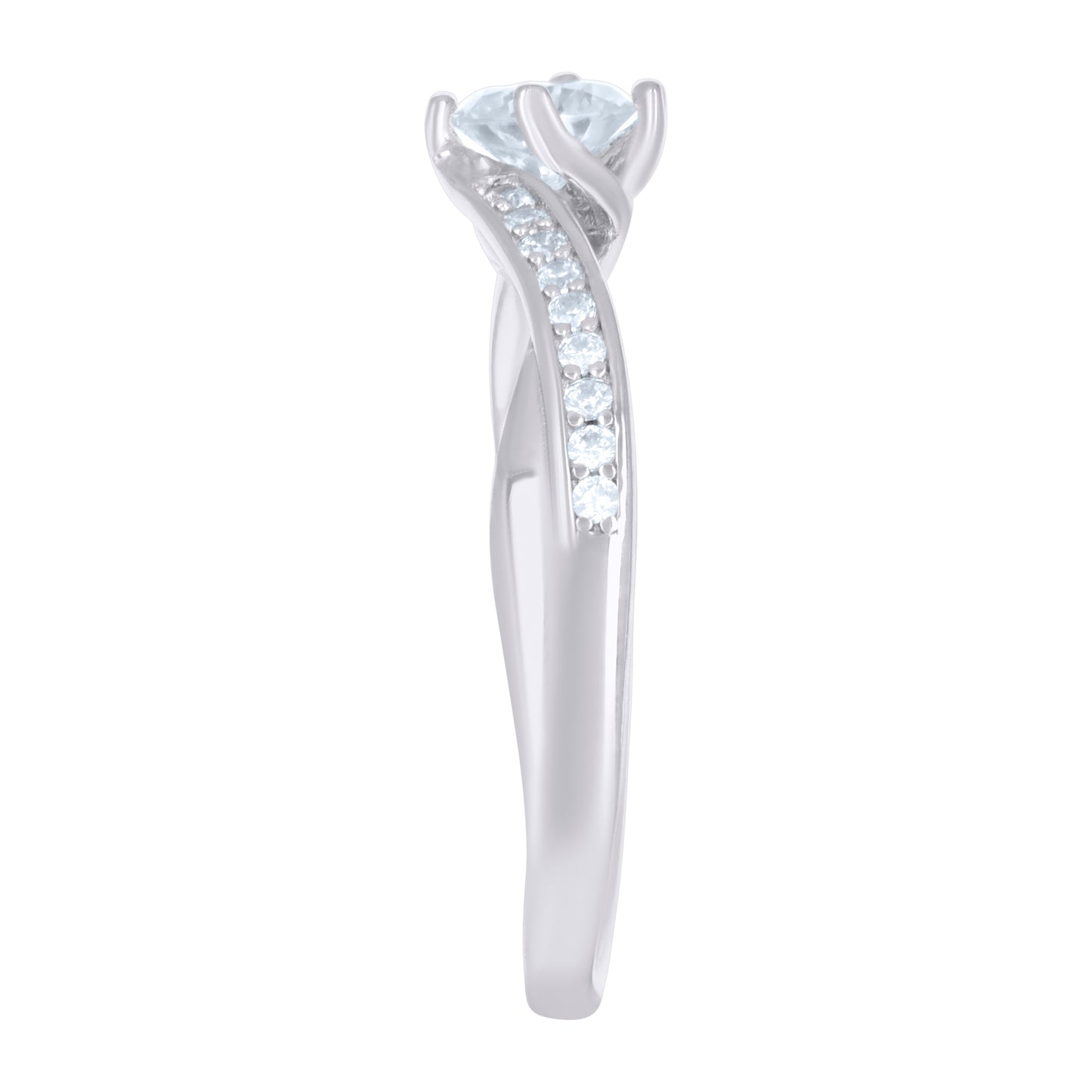 925 Sterling Silver Cz Ring S5