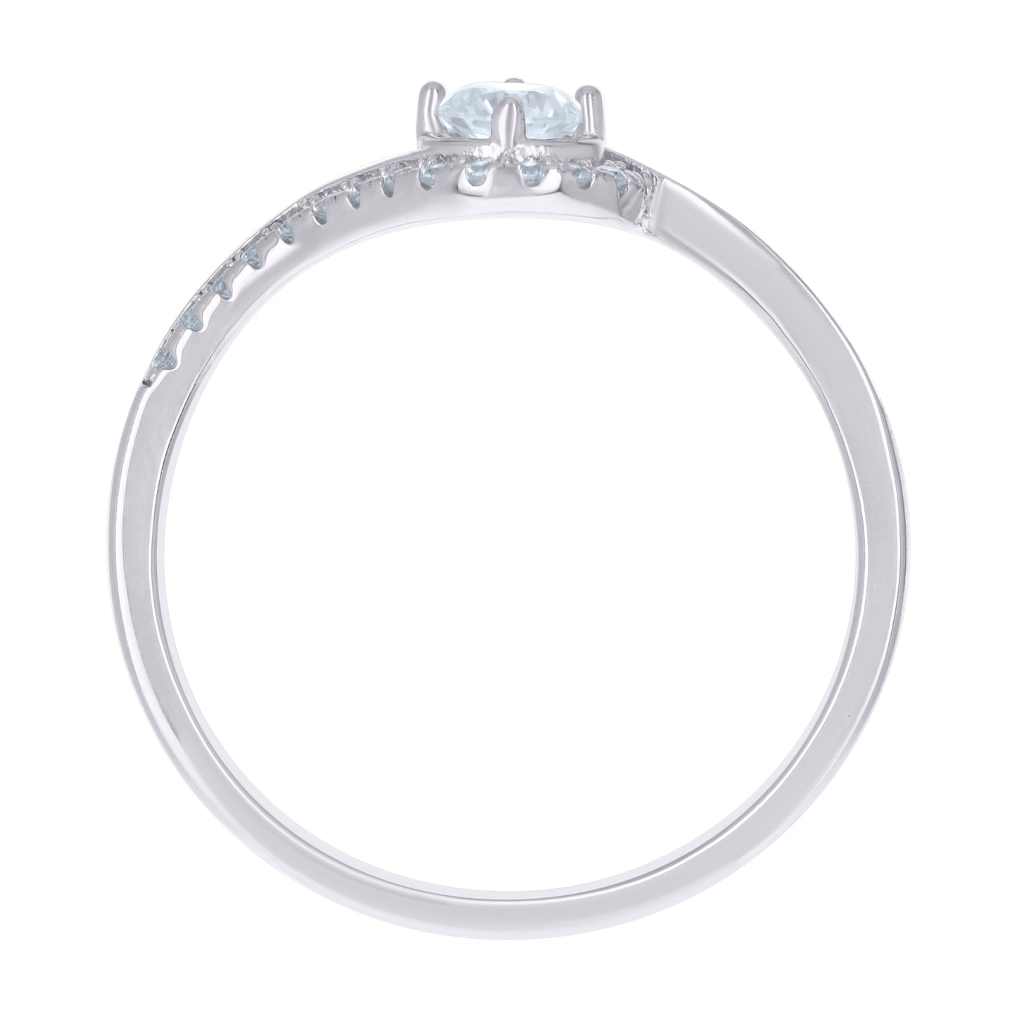 925 Sterling Silver Cz Ring S5