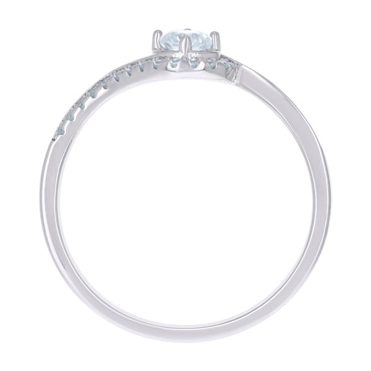 925 Sterling Silver Cz Ring S5