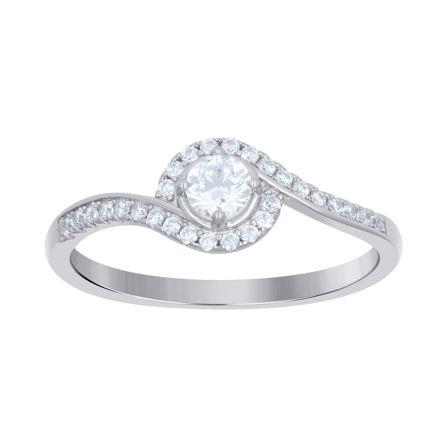 925 Sterling Silver Cz Ring S5