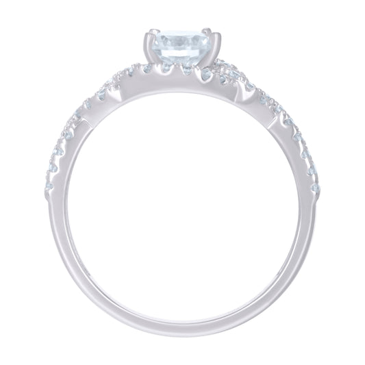 925 Sterling Silver Cz Ring S5