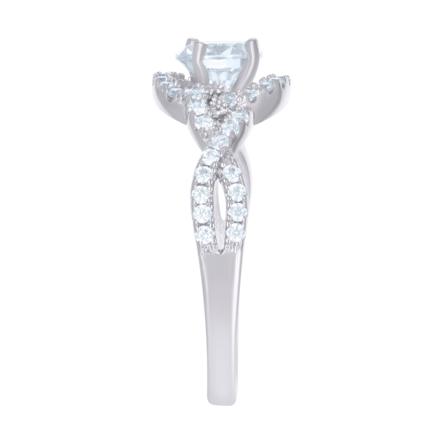 925 Sterling Silver Cz Ring S5