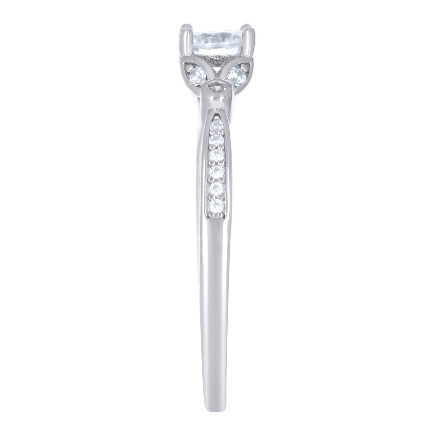 925 Sterling Silver Cz Ring S5
