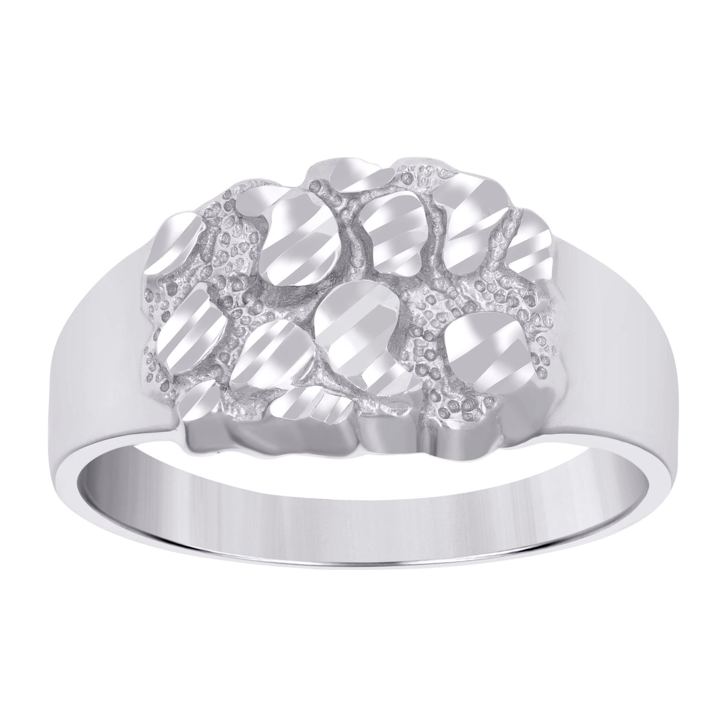 925 Sterling Silver Nugget Ring S7