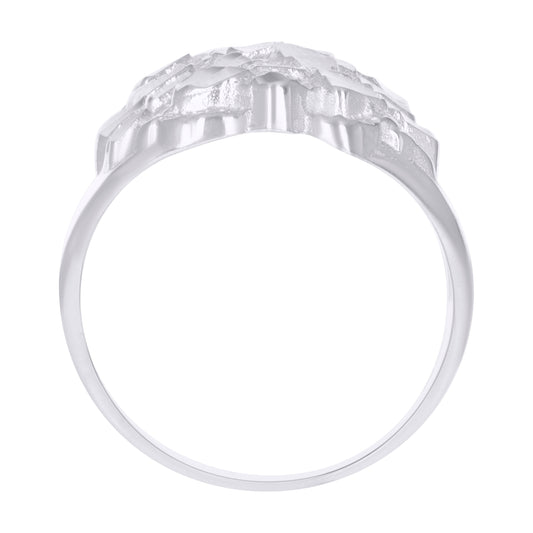 925 Sterling Silver Nugget Ring S7
