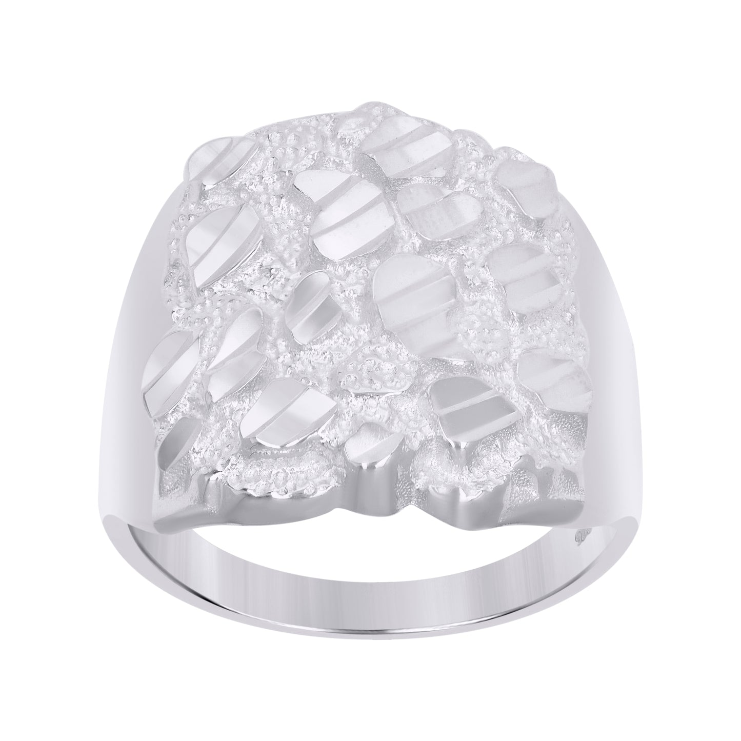 925 Sterling Silver Nugget Ring S7