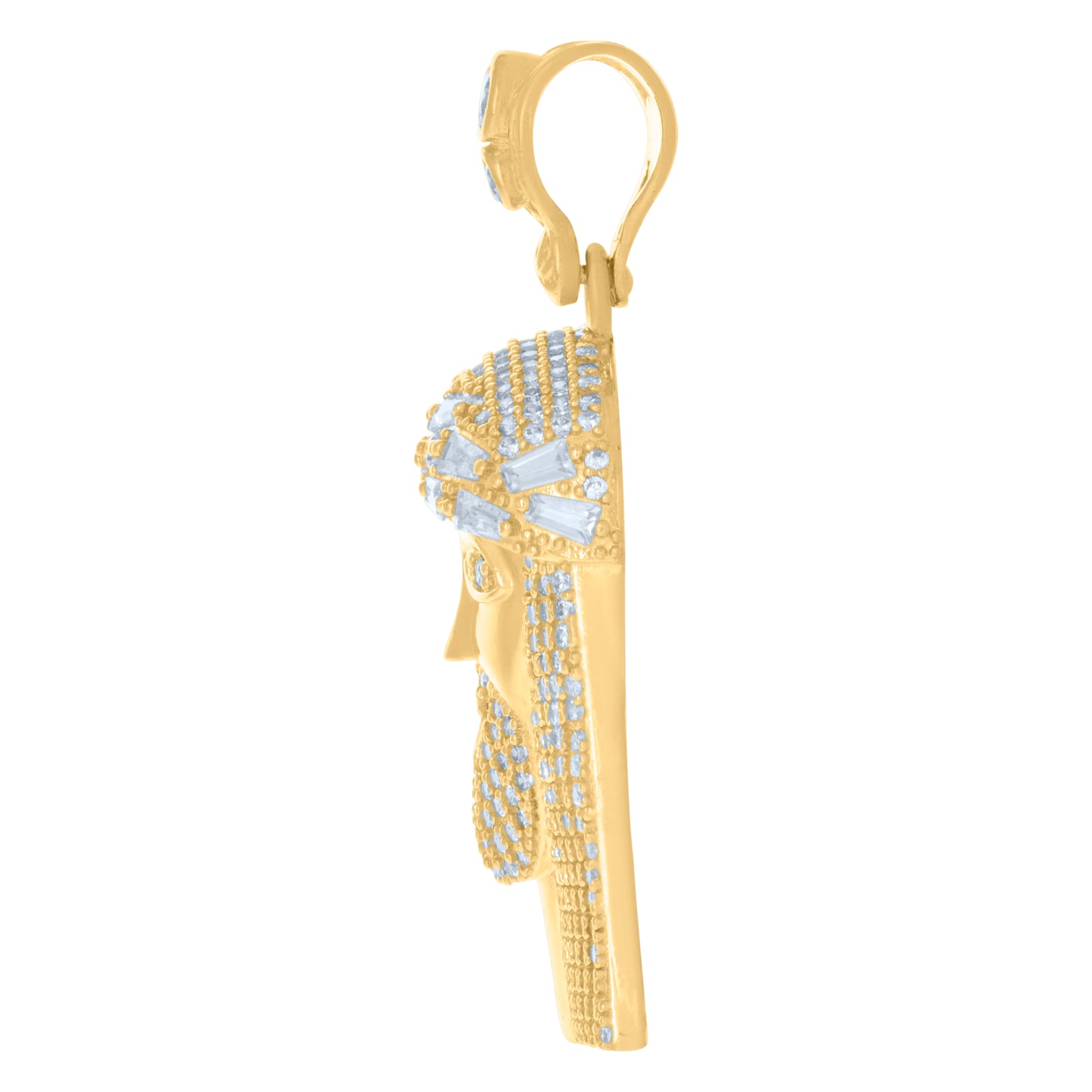 10Kt Gold Cz Pendant