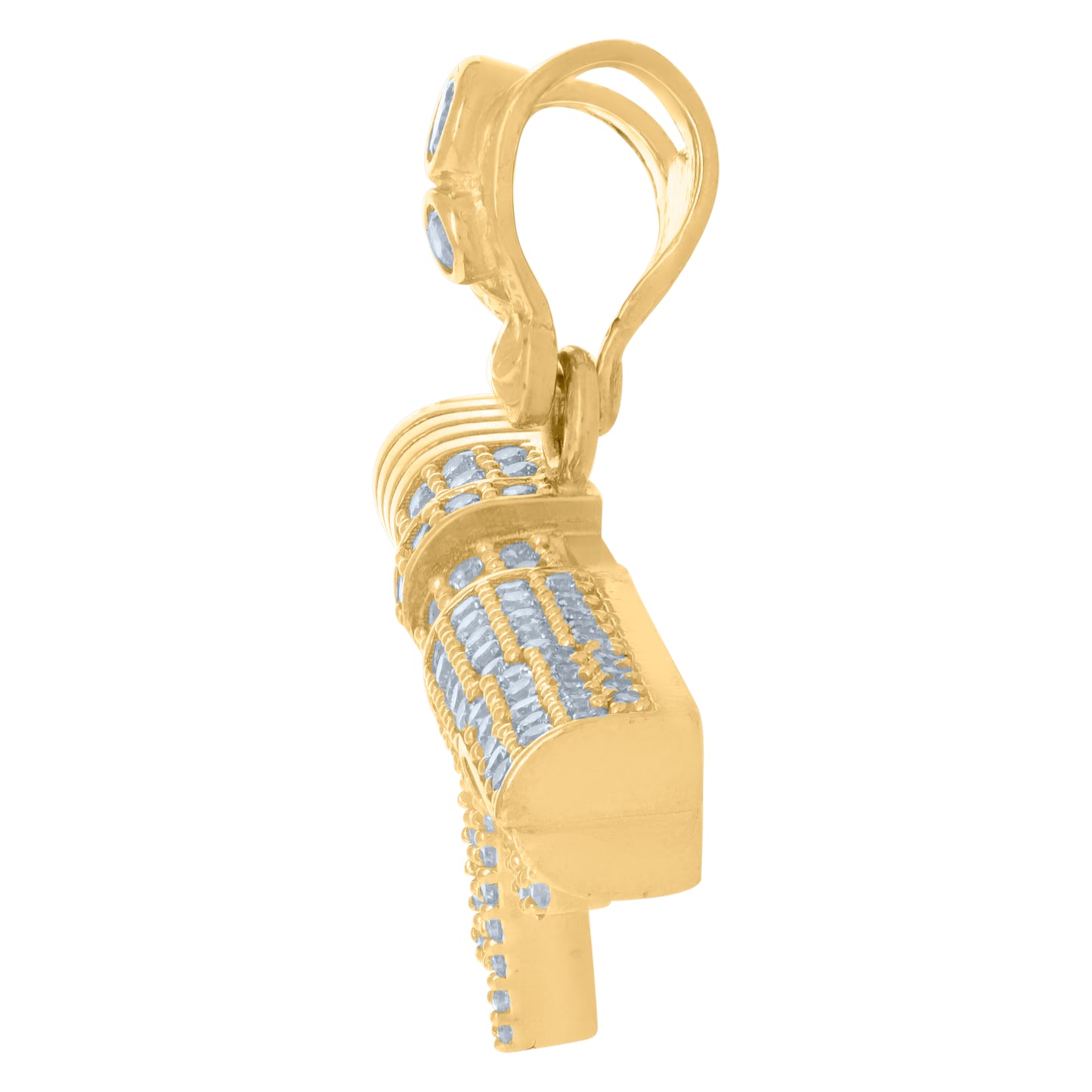 10Kt Gold Cz Pendant