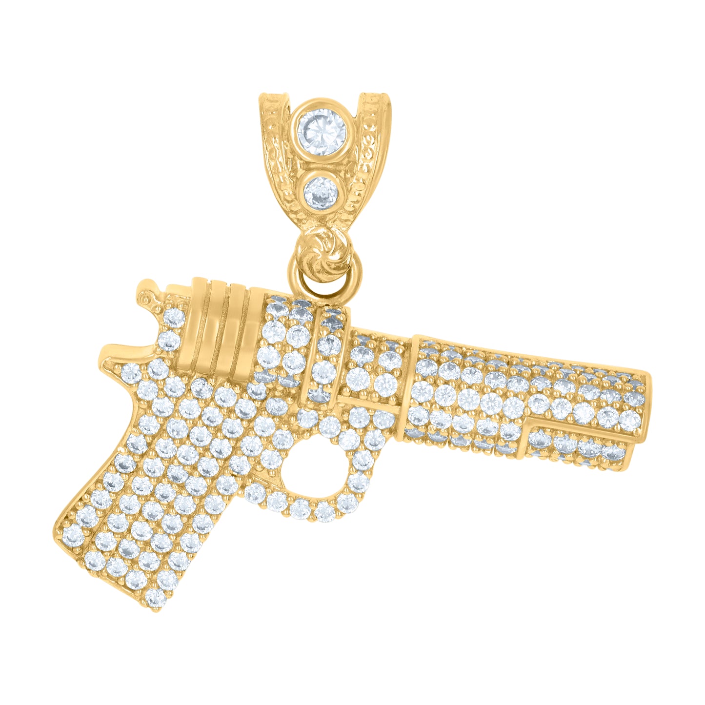 10Kt Gold Cz Pendant